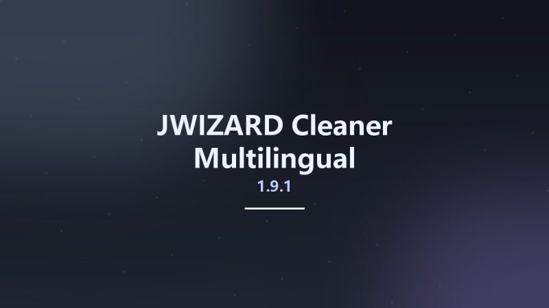 JWIZARD Cleaner 1.9.5-360自学网