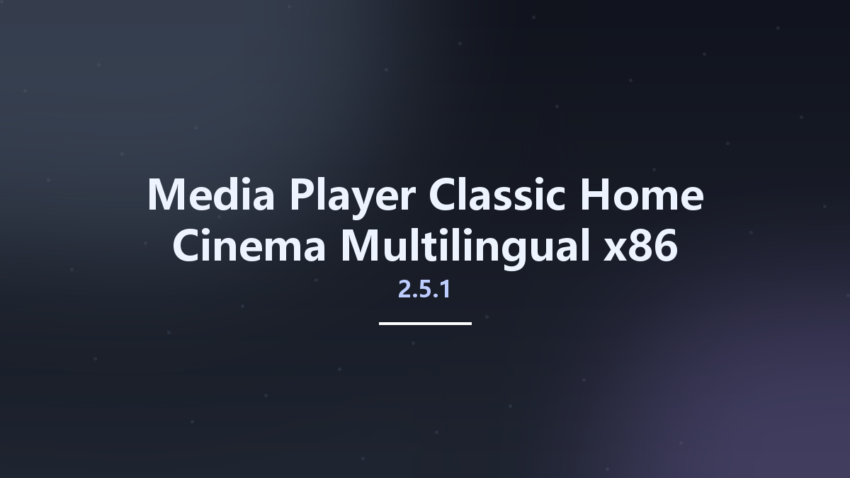 Media Player Classic Home Cinema 2.4.0 Multilingual x64资源下载地址_百度网盘迅雷BT