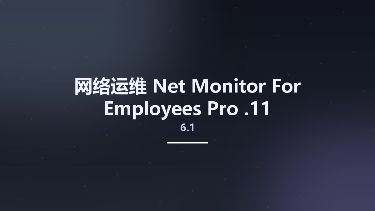 网络运维__Net Monitor For Employees Pro 6.1.5资源下载地址_百度网盘迅雷BT