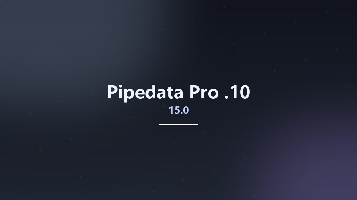 Pipedata-Pro 15.0.10资源下载地址_百度网盘迅雷BT