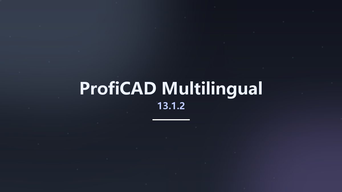 ProfiCAD 13.2.4 Multilingual