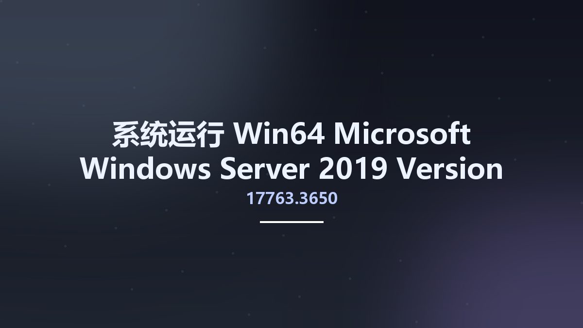 系统运行_Win64_Microsoft Windows Server 2019 Version 1809 Updated November 2022 Build 17763.3650?MSDN-VLSC x64资源下载地址_百度网盘迅雷BT