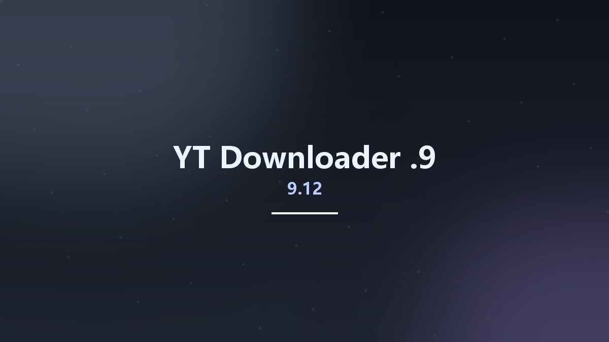 YT Downloader 9.17.8